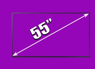 Kuinka leveä on 55-tuumainen televisio: 55-tuumaisten televisioiden mitat
